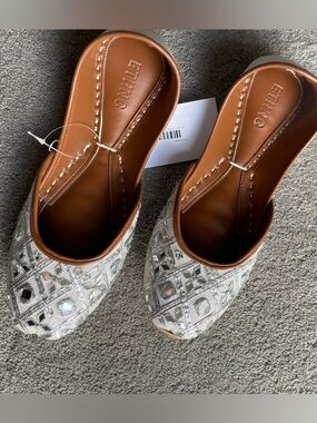 Ethnic women embellished flats